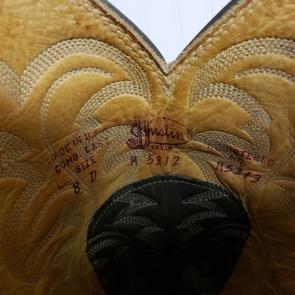 Justin mens snakeskin boots 8 - Picture 7 of 9